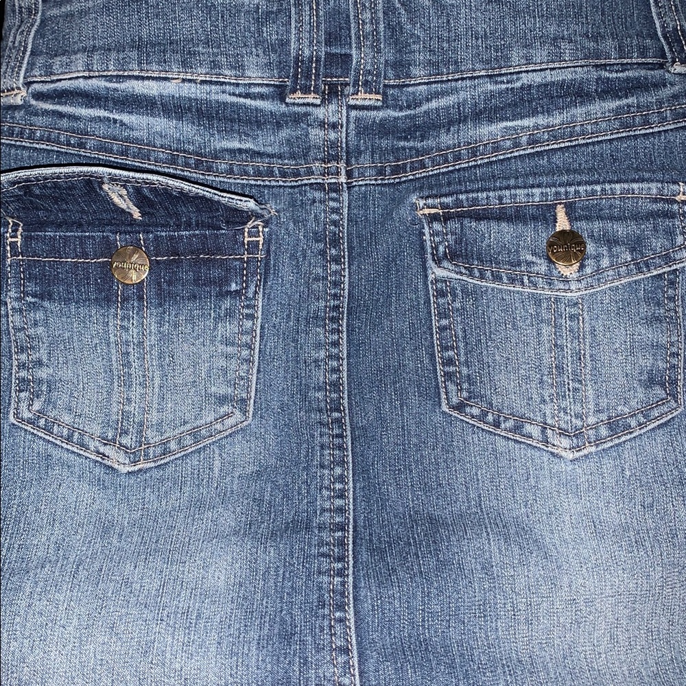 Younique Vintage Denim Blue Pencil Skirt - Picture 6 of 6